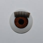 N 18 BROWN FIXED RED. WITH BLACK EYELASH